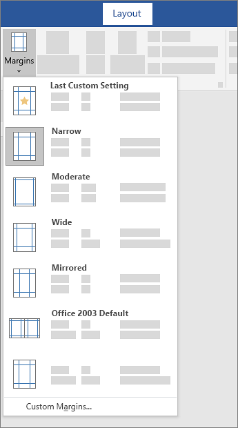 using different margins for different pages os x word